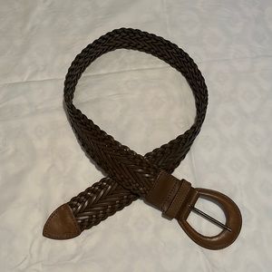 Woven Braided Leather Belt